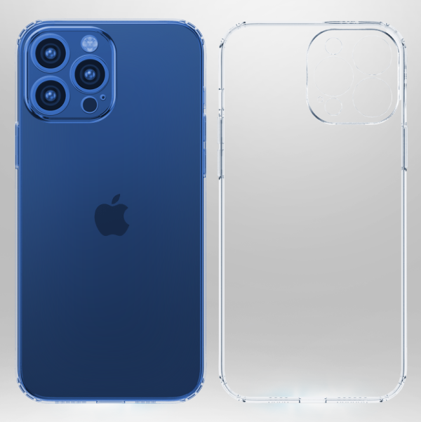 Gadījuma gadījums iPhone 13 Pro gel caurspīdīgam korpusam