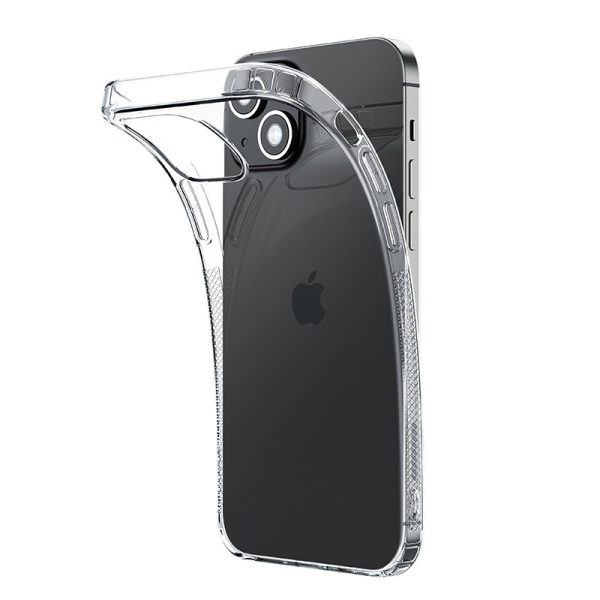 Gadījuma gadījums iPhone 13 Pro gel caurspīdīgam korpusam