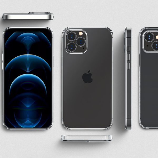Gadījuma gadījums iPhone 13 Pro gel caurspīdīgam korpusam