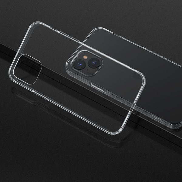 Gadījuma gadījums iPhone 13 Pro gel caurspīdīgam korpusam
