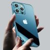 Gadījuma gadījums iPhone 13 Pro korpusam ar metālisku sudraba rāmi