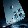 Gadījuma gadījums iPhone 13 Pro korpusam ar metālisku sudraba rāmi