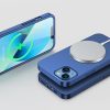 Gadījuma korpuss iPhone 13 aizmugurējā korpusā un priekšpusē + zilā rūdīta stikla