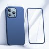 Gadījuma korpuss iPhone 13 Pro korpuss aizmugurē un priekšpusē + zils rūdīts stikls