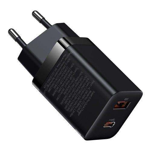 Ātrs USB-C 30W USB-C 30W QC SUP PRO BLACK
