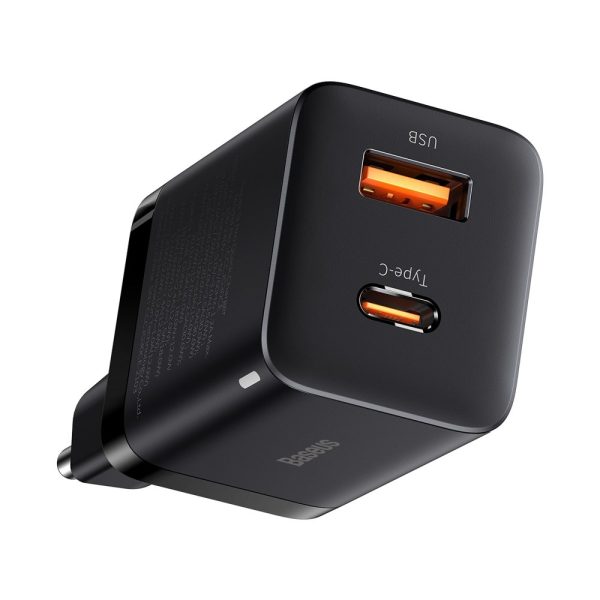 Ātrs USB-C 30W USB-C 30W QC SUP PRO BLACK