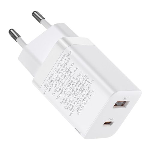 Ātrā tīkla lādētājs USB-C 30W PD QC Super Pro White