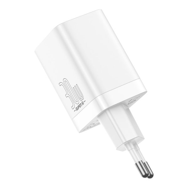 Ātrā tīkla lādētājs USB-C 30W PD QC Super Pro White