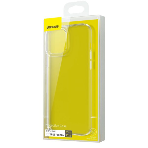 Caurspīdīga gēla korpuss iPhone 13 Pro Max Simple Series caurspīdīgs gadījums