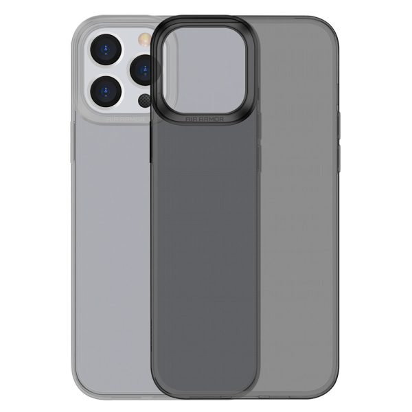 Caurspīdīga gēla korpuss iPhone 13 Pro Simple Series Case Black
