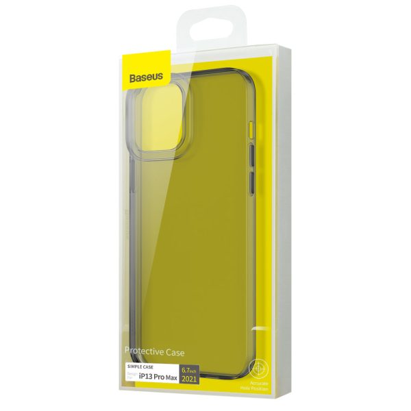 Caurspīdīga gēla korpuss iPhone 13 Pro Simple Series Case Black