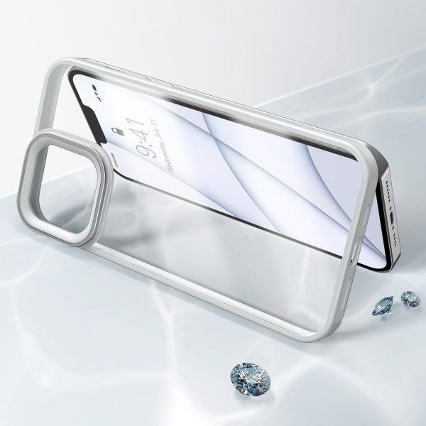 Bruņu izturīgs korpuss iPhone 13 Pro ar gēla rāmi pelēku