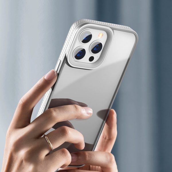 Bruņu izturīgs korpuss iPhone 13 Pro ar gēla rāmi pelēku