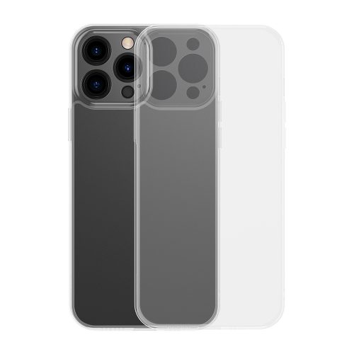 Gadījuma vāks iPhone 13 Pro Max Stingrais korpuss ar gēla rāmja caurspīdīgu rāmi