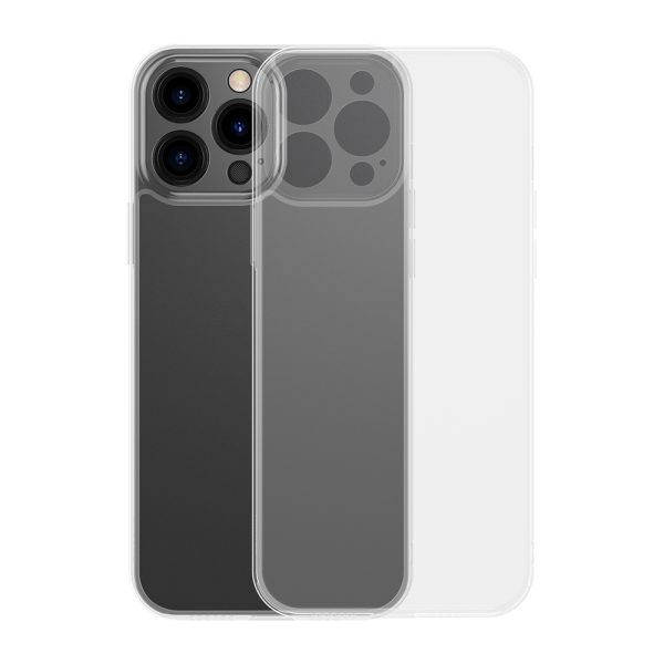 Gadījuma vāks iPhone 13 Pro Max Stingrais korpuss ar gēla rāmja caurspīdīgu rāmi