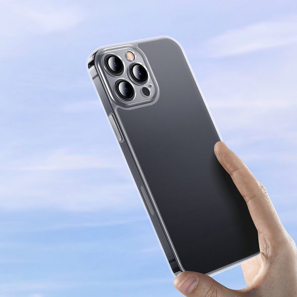 Gadījuma vāks iPhone 13 Pro Max Stingrais korpuss ar gēla rāmja caurspīdīgu rāmi