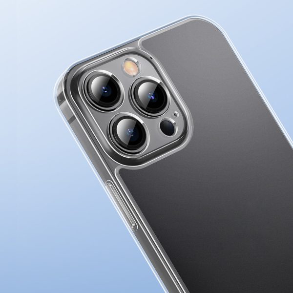 Gadījuma vāks iPhone 13 Pro Max Stingrais korpuss ar gēla rāmja caurspīdīgu rāmi