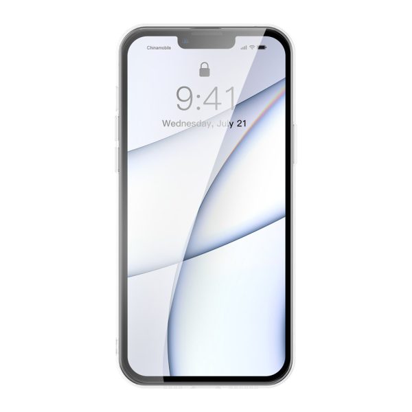 Gadījuma vāks iPhone 13 Pro Max Stingrais korpuss ar gēla rāmja caurspīdīgu rāmi