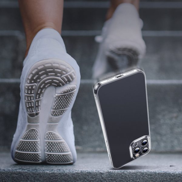 Gadījuma vāks iPhone 13 Pro Max Stingrais korpuss ar gēla rāmja caurspīdīgu rāmi