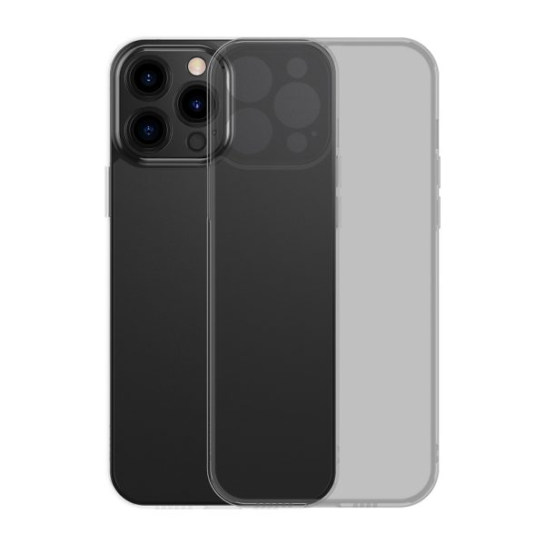 Gadījuma gadījums iPhone 13 Pro stingrs korpuss ar želejas rāmi melnu