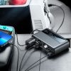 9in1 automašīnas lādētājs 5X USB 1X USB-C 3X PD LIKUMS STOP QC Black
