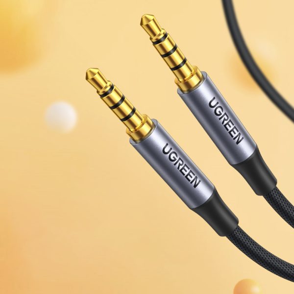 Aux Aux Mini Jack kabelis 3,5 mm vīriešu 3M melnais kabelis