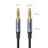 Aux Aux mini domkrata kabelis 3,5 mm vīrietis 2m melns