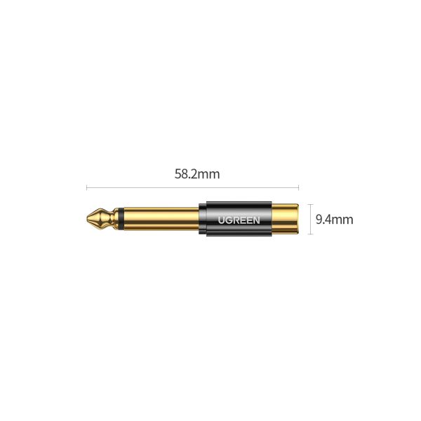 Adaptera adaptera adaptera ligzda 6,35 mm vīriešu dzimuma Zloty RCA