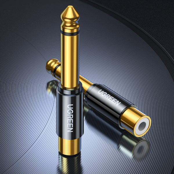 Adaptera adaptera adaptera ligzda 6,35 mm vīriešu dzimuma Zloty RCA