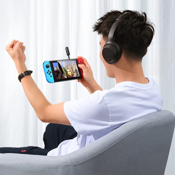 Bluetooth raidītāja mini ligzda 3,5 mm melns raidītājs