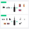 Bluetooth raidītāja mini ligzda 3,5 mm melns raidītājs