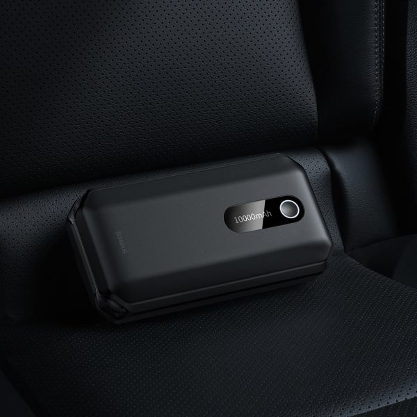 PowerBank 1000MAH + Booster Booster Booster 12V 1000a melna ierīce