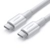 Kabelis USB-C 5A Kabelis Ātra lādēšana PD QC 1M balts