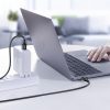Kabelis USB-C 5A Kabelis Ātra lādēšana PD QC 1M balts
