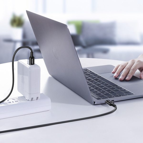 Kabelis USB-C 5A Kabelis Ātra lādēšana PD QC 1M balts
