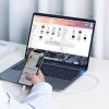 Kabelis Kabelis iPhone MFI USB -C - zibens 20W 3A 0,5 m balts