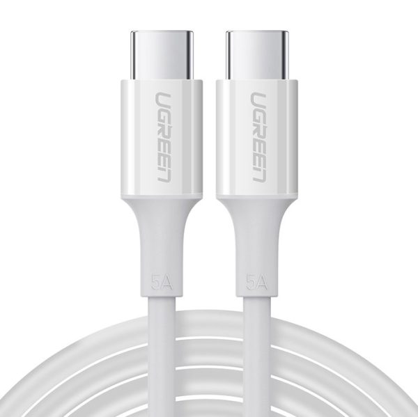 Kabelis USB-C 5A Kabelis Ātra lādēšana PD QC 2M balts