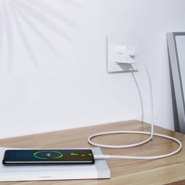 Kabelis USB-C 5A Kabelis Ātra lādēšana PD QC 2M balts