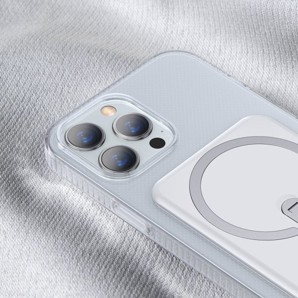 Magnētiskā korpusa korpuss ar iPhone 13 Pro 6.1 '' 2021 caurspīdīgs