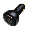 Ātrās automašīnas lādētājs USB USB-C 160W PPS Quick Charge 5 Pd pelēks