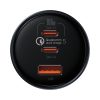 Ātrās automašīnas lādētājs USB USB-C 160W PPS Quick Charge 5 Pd pelēks