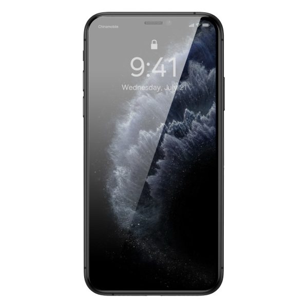 Rūdīts stikls iPhone 11 Pro Max / iPhone XS Max + montāžas pozicionētājs