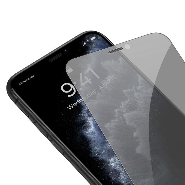 Rūdīts stikls iPhone 11 Pro Max / iPhone XS Max + montāžas pozicionētājs