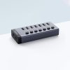 7in1 daudzfunkcionāls centrmezgls USB -C izplatītājs - 7x USB 3.0 PD DC 12V pelēks