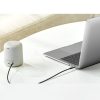Leņķa sānu kabeļa audio kabelis Aux 2x mini ligzda 3,5 mm 1m zilā krāsā