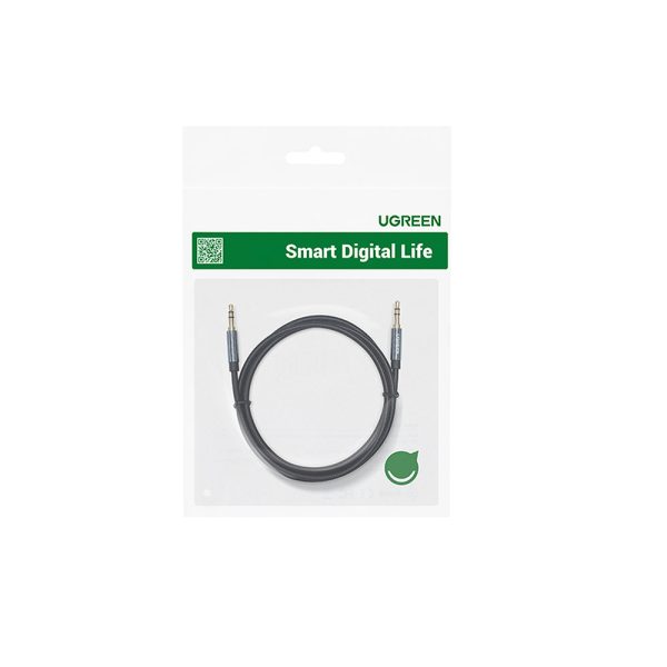 Aux 2x mini domkrata leņķa kabelis 3,5 mm 1,5 m zilā krāsā