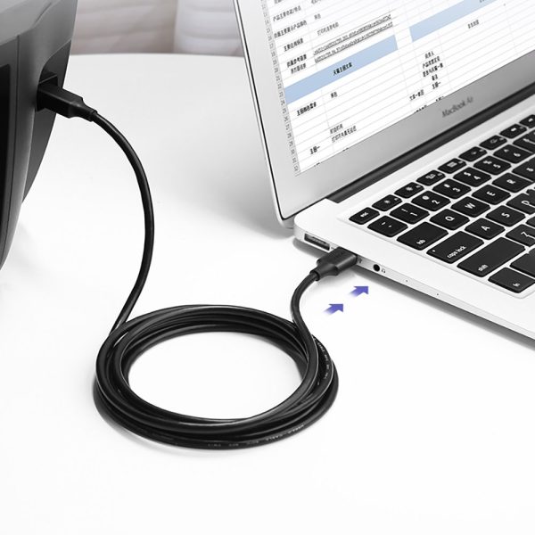 Kabelis USB kabeļa tips B vīriešu printerim - USB 2,0 vīrieši 480Mbps 2m melns