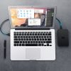 Kabelis 5 -pin apzeltīts USB - mini USB 0,25M melns
