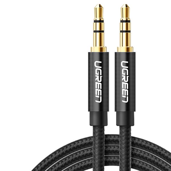 2x mini ligzda 3,5 mm maisījums 2x kabelis 2m melns