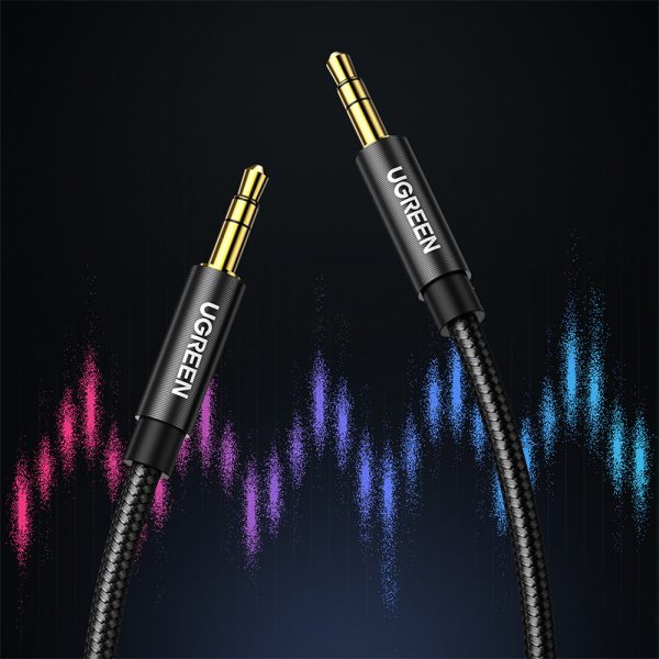 2x mini ligzda 3,5 mm maisījums 2x kabelis 2m melns